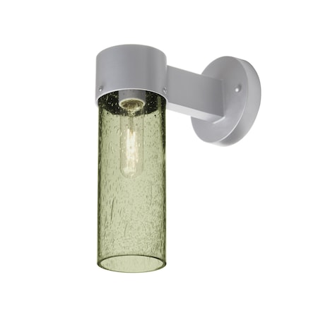 Besa Lighting Juni 10 Outdoor Sconce, Moss Bubble, Silver Finish, 1x60W Incandescent JUNI10MS-WALL-SL